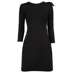 Dsquared2 Black Bow Accent Cut Out Knee-Length Dress Size L