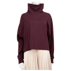 Victoria Beckham Purple Roll Neck Top Size M