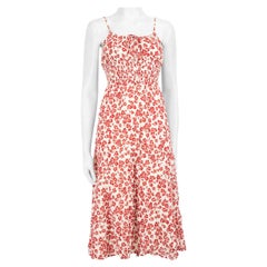 Reformation Floral Print Sleeveless Midi Dress Size S
