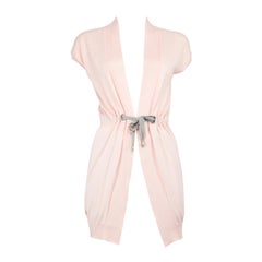 Brunello Cucinelli Rosa Kurzarm-Strickjacke mit kurzen Ärmeln Größe S