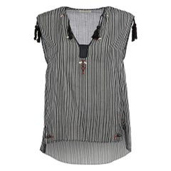 Isabel Marant Isabel Marant Étoile Navy Cotton Striped Top Size S
