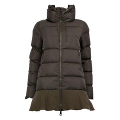 Moncler Dark Green Viburnum Down Jacket Size XXL