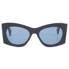 Lanvin Blue Glitter Butterfly Sunglasses