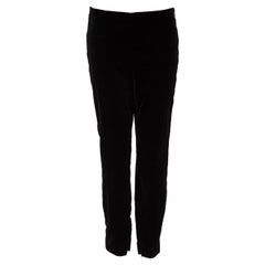 Valentino Garavani Red Valentino Black Velour Slim Trousers Size L