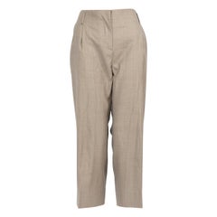 Max Mara Pantalones cortos de lana beige Talla L