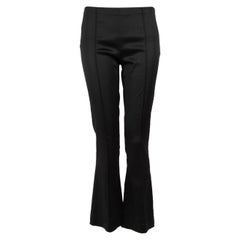 The Row Black Satin Flared Trousers Size S