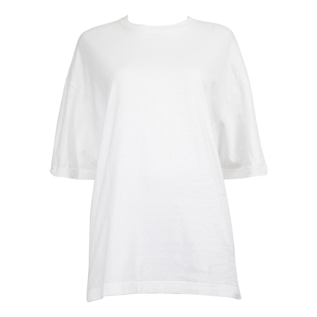 Top ricamato con logo Balenciaga White taglia S.