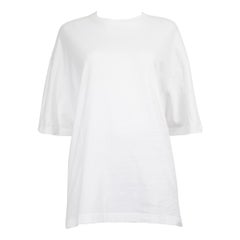 Top ricamato con logo Balenciaga White taglia S.
