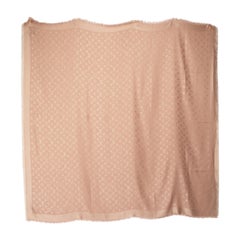 Louis Vuitton Pink Silk Monogram Classic Scarf