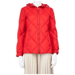 Prada Red Quilted Puffer Jacket Size XS