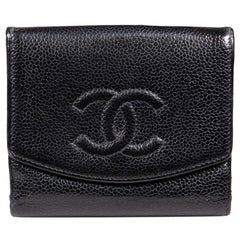 Chanel Black Caviar Leather CC Wallet