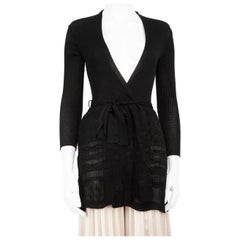 Missoni Black Long Mesh Sheer Cardigan Size XS