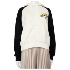 Gucci Logo Print Zip Up Hoodie Size M