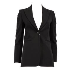 Max Mara H/W23 Schwarzer einreihiger Circeo-Blazer Größe XS