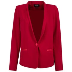 Isabel Marant Blazer rojo con ribetes de satén Talla M