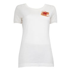 Dolce & Gabbana White Logo Patch Detail T-Shirt Size XXS