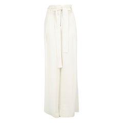 Proenza Schouler White Wide High Rise Trousers Size XS