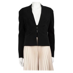 Blazer nero a taglio basso Diane von Furstenberg taglia XL