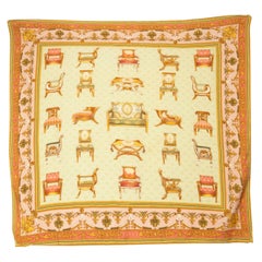 Gucci Chair Print Square Scarf