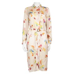 Acne Studios Paint Swatch Patterned Midi Dress Size M