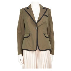 Etro Veste blazer croisée verte taille XL