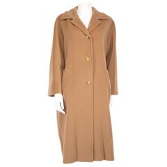 Max Mara Cappotto lungo in lana vergine beige taglia XXL