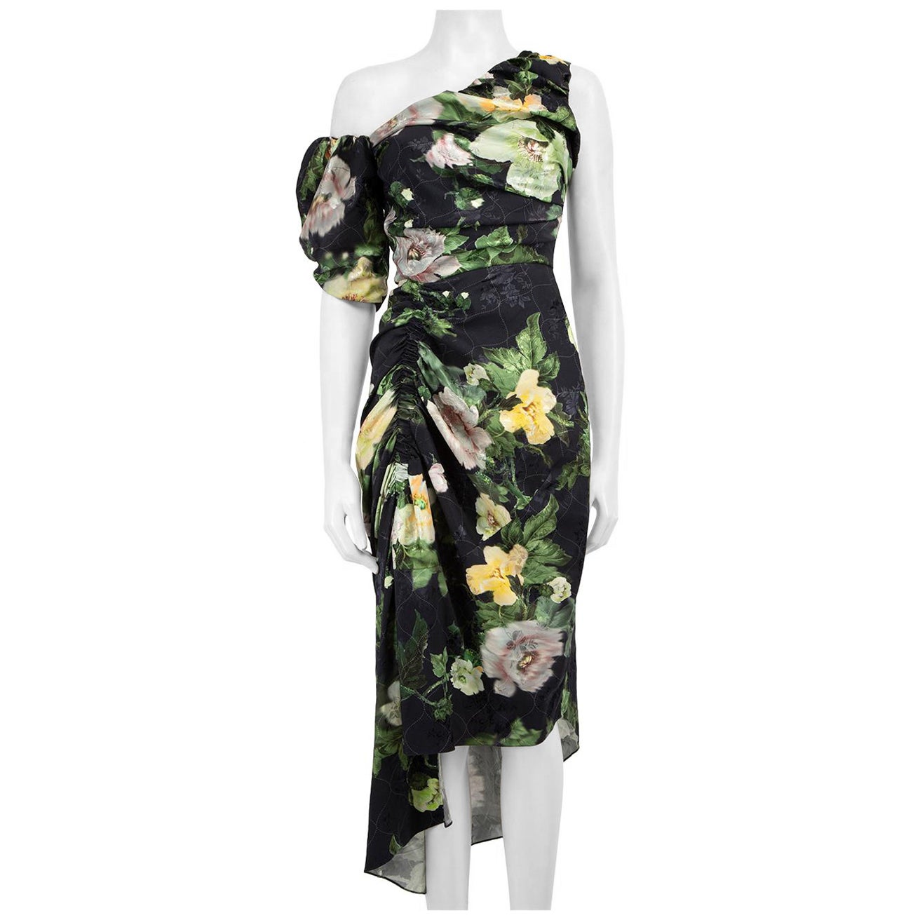 Vestido floral asimétrico Preen By Thornton Bregazzi Talla S en venta