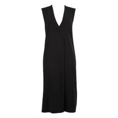 Vince Black V Neck Midi Dress Size M