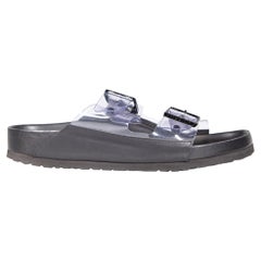 Manolo Blahnik Manolo x Birkenstock Black Arizona Sandals Size IT 40