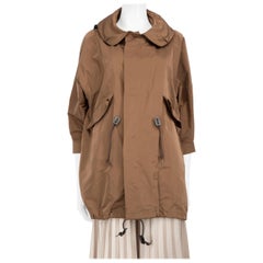Marni Brown klappbare Hood Regenjacke Größe XS