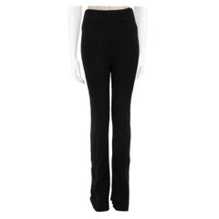 The Elder Statesman Black Cashmere Knit Leggings Size S