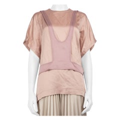 Valentino Garavani Pink Layered Detail Top Size S