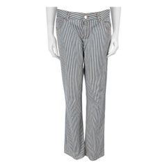 Gucci Blue Denim Striped Jeans Size L