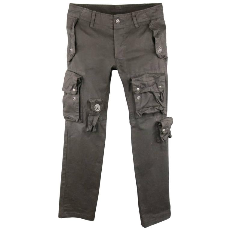 waxed cargo pants