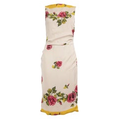 Dolce & Gabbana Floral Silk Midi Dress Size L