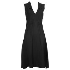 Balenciaga Black Collar Midi Dress Size M