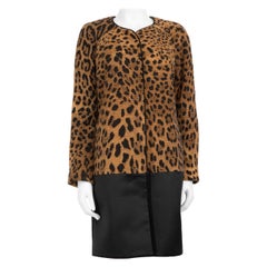 Manteau long Roberto Cavalli Class Roberto Cavalli imprimé léopard, taille M