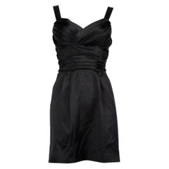 Dolce & Gabbana Black Silk Mini Dress Size XS