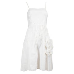 Prada White Strappy Tiered Sundress Size L