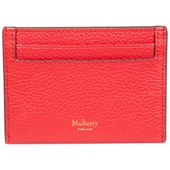 Mulberry Roter Kartenetui aus Leder