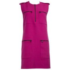 Barbara Bui mini-robe fuchsia à poches zippées taille M