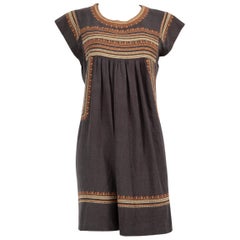 Isabel Marant Isabel Marant Étoile Grey Silk Patterned Dress Size S