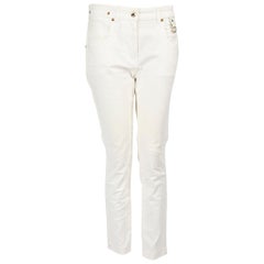 Louis Vuitton White Skinny High Rise Jeans Size XS