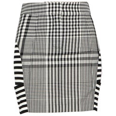 Burberry Check Cut Out Mini Skirt Size XXS