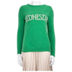 Alberta Ferretti Maglione "Wednesday" in lana verde taglia XS