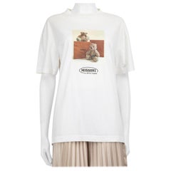 Palm Angels Missoni x Palm Angels White Teddy Bear Print T-Shirt Size M