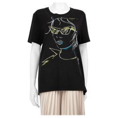 Off-White Black Figure Print Top Size L