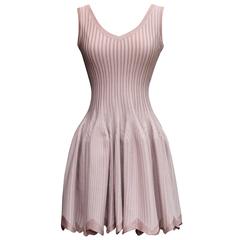 2000s Alaia Pink Skater Mini Dress