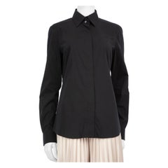 Dolce & Gabbana Black Long Sleeve Collar Shirt Size M
