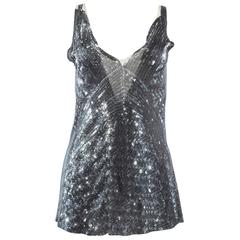 Maison Martin Margiela Spring-Summer 1996 jersey vest with digital sequin print